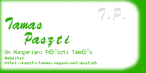 tamas paszti business card